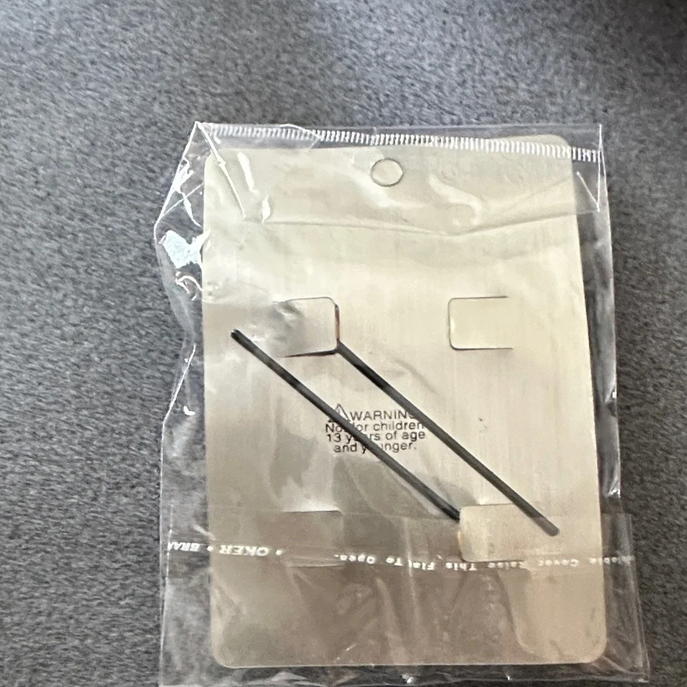 Purple plumeria Floral Hair Clips - Picture 2 of 2